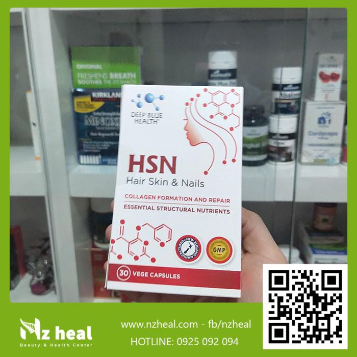 Viên uống HSN Deep Blue Health dưỡng ẩm sáng da dưỡng tóc móng | Thế Giới Skin Care