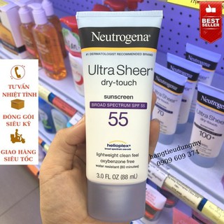 [HÀNG MỸ - MẪU MỚI]Kem chống nắng Neutrogena Ultra Sheer Sunscreen SPF 55