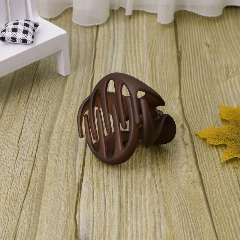 Kẹp Tóc Càng Cua Bằng Acrylic Màu Trơn Thời Trang Cho Nữ YOUYO