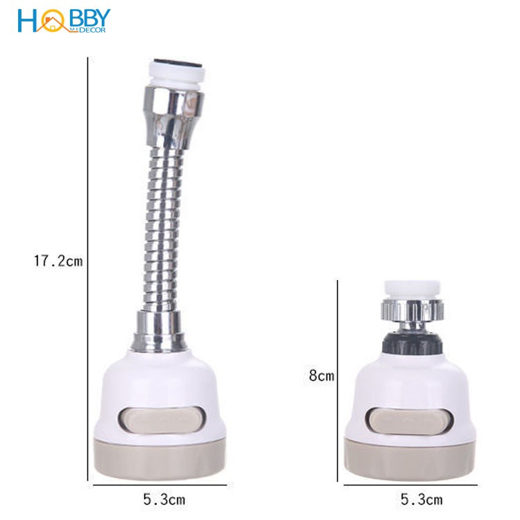 Bộ vòi xịt tăng áp lực rửa chén HOBBY Home Decor VSTADAY có dây nối dài và khớp nối xoay - 3 chế độ phun cực mạnh
