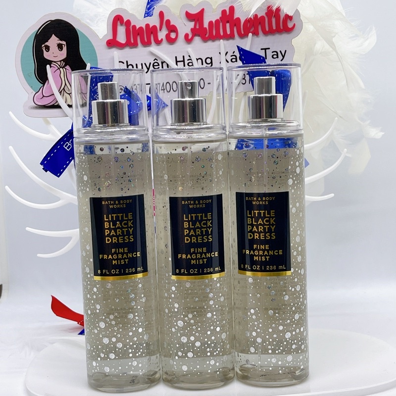 LITTLE BLACK PARTY DRESS- Xịt Thơm Toàn Thân Body Mist Bath &amp; Body Works Usa