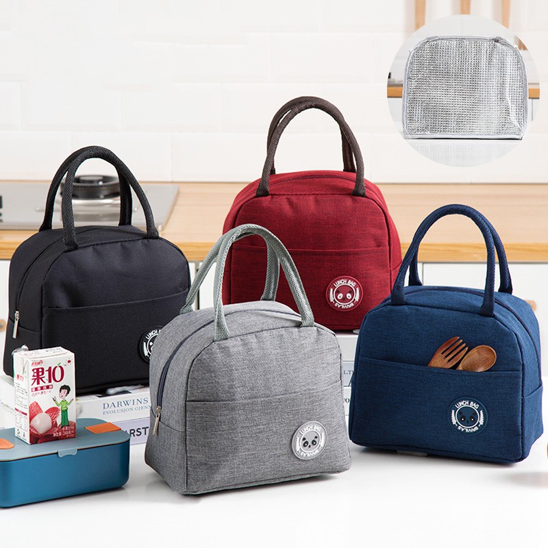 Túi Giữ Nhiệt, Túi Đựng Cơm Vải Chống Nước, Túi Đựng Tiện Ích, Túi cơm  Kích thước 22x20x14cm, phù hợp dân văn phòng