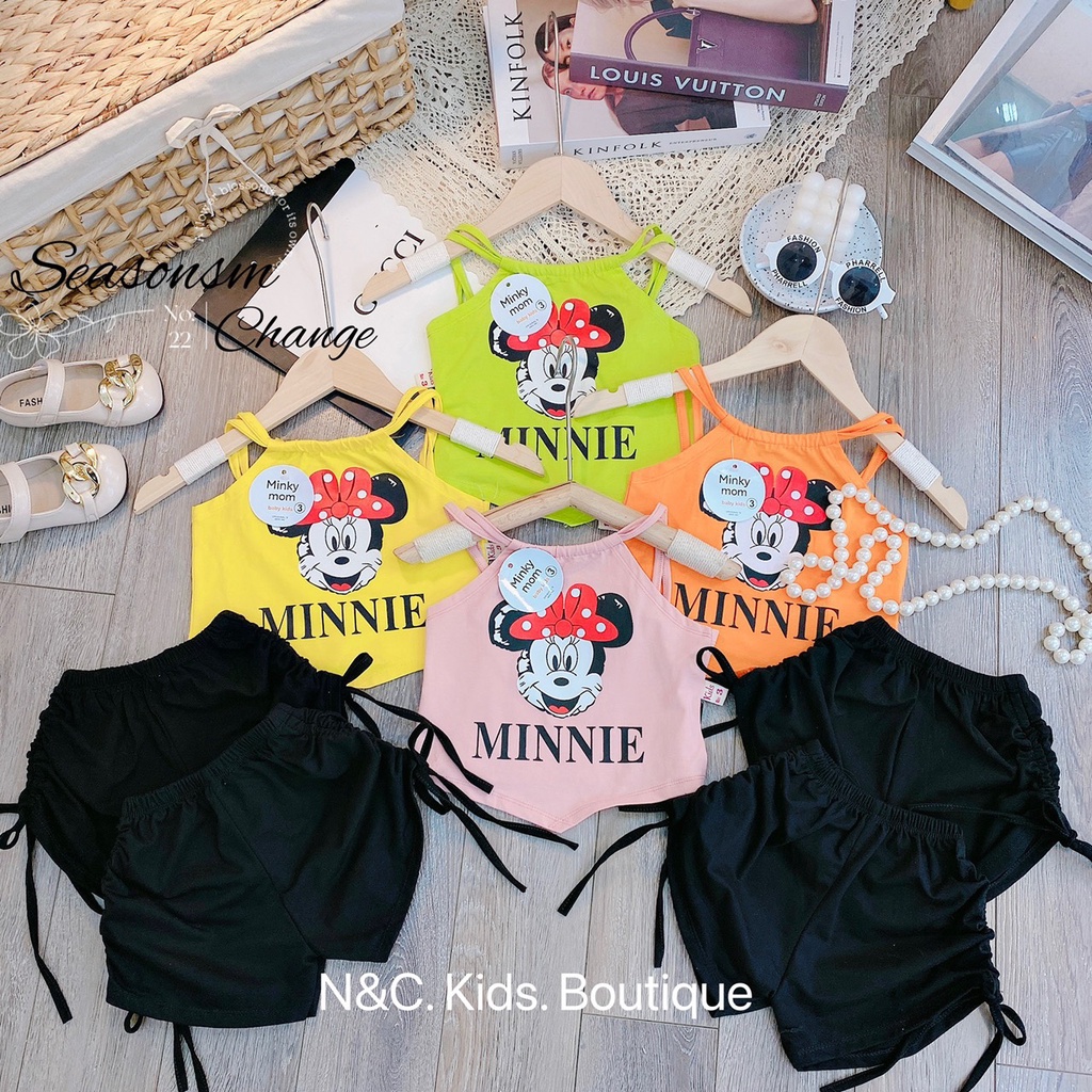 Bộ MINIE cổ yếm bé gái