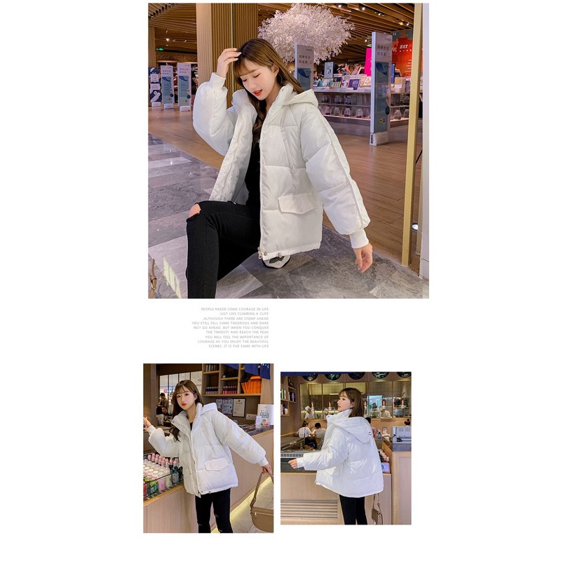 Áo khoác phao nữ túi chéo lắp túi nhọn | BigBuy360 - bigbuy360.vn