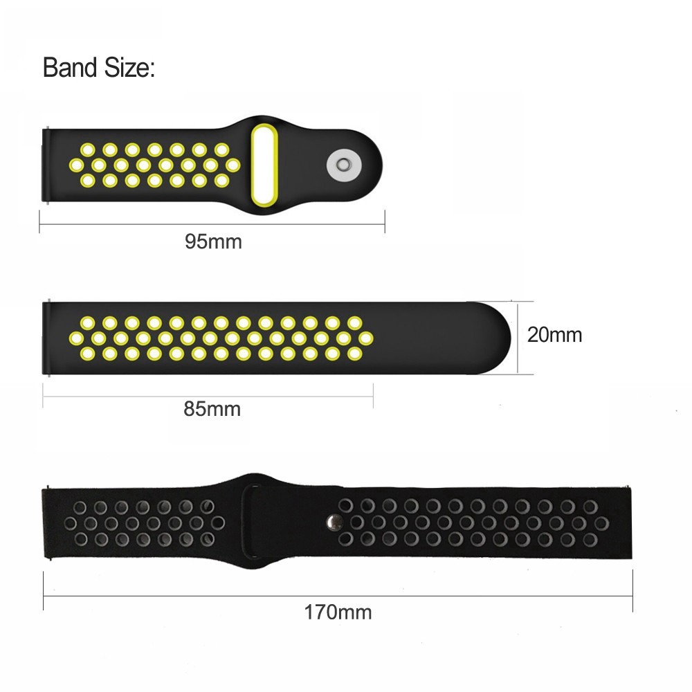 Amazfit GTS 2 Mini /GTS 2/GTS Dây Đeo Silicon 20mm Cho Đồng Hồ Thông Minh Huami Amazfit Bip Lite/Bip S/Bip U