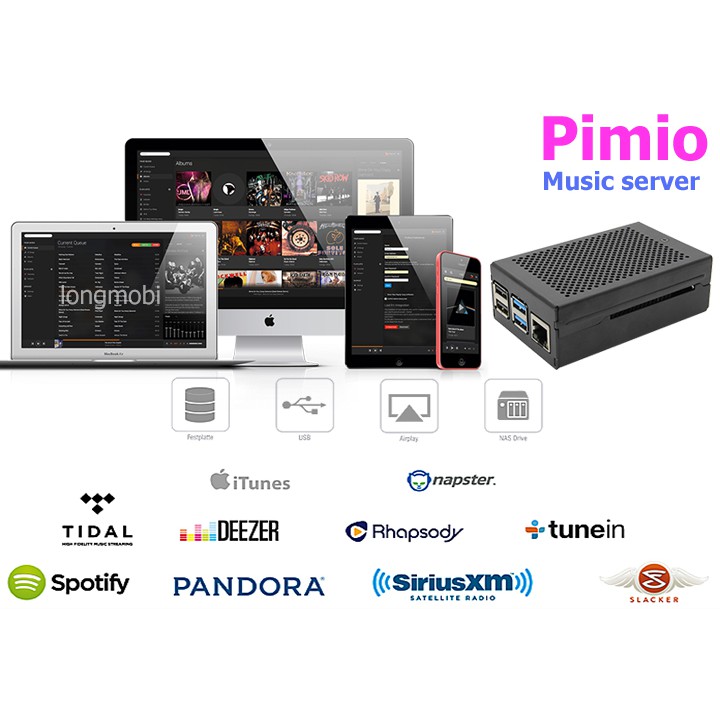 PIMIO MUSIC SERVER | PHIÊN BẢN RASBERRY PI4 MỚI NHẤT