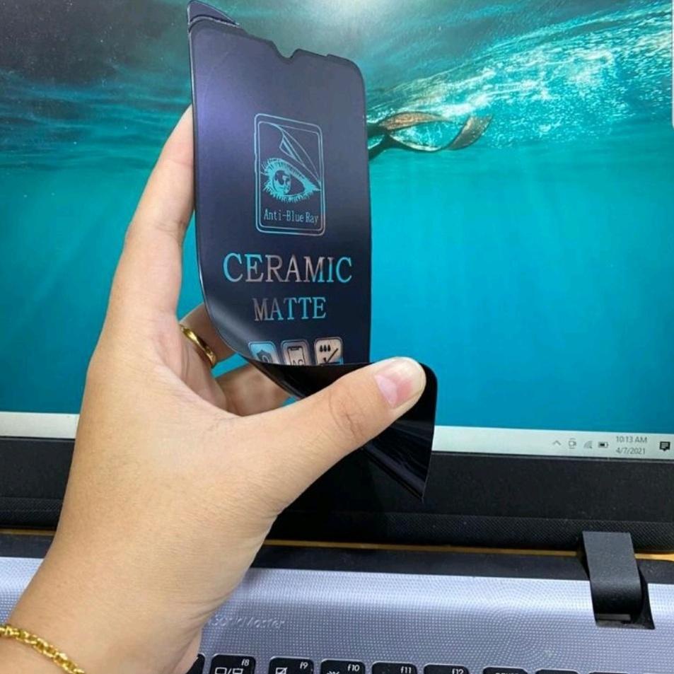 Kính cường lực không dây cho SAMSUNG A20S / A03S -TEMPERED MATTE BLUE CERAMIC