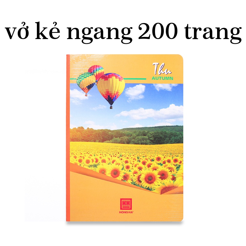 Vở kẻ ngang hồng hà 200 trang - B5 / A4 cao cấp - vở ô ly hồng hà học sinh / sinh viên - MIYABI STORE