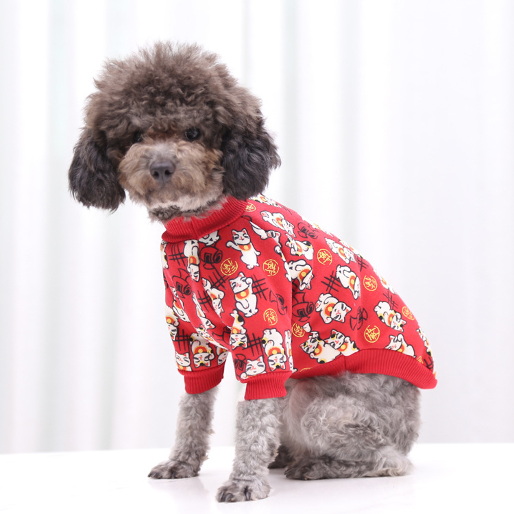 Áo len lông cừu mỏng phong cách Nhật thời trang xuân thu cho chó mèo cưng