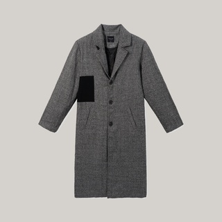 Áo khoác măng tô kẻ sọc nam unicus titus coat
