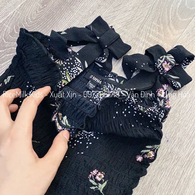 Jum vai nơ hoa đen xuất xịn