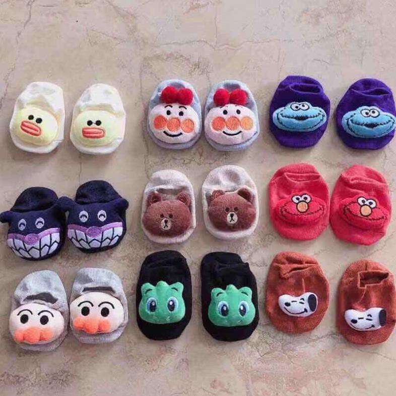 [Mẫu tất siêu Hot 2020] Được chọn màu-Tất Baby gắn thú nhồi bông chống trơn trượt cho bé 0-2 tuổi