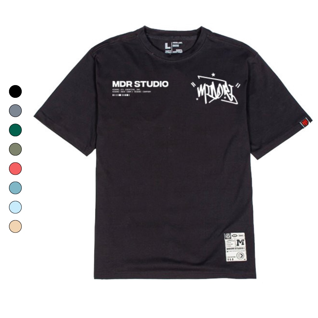 Áo thun form rộng tay lỡ nam nữ Phông Unisex MDR Chữ Ký Mới Local Brand Chính Hãng Midori M Studio