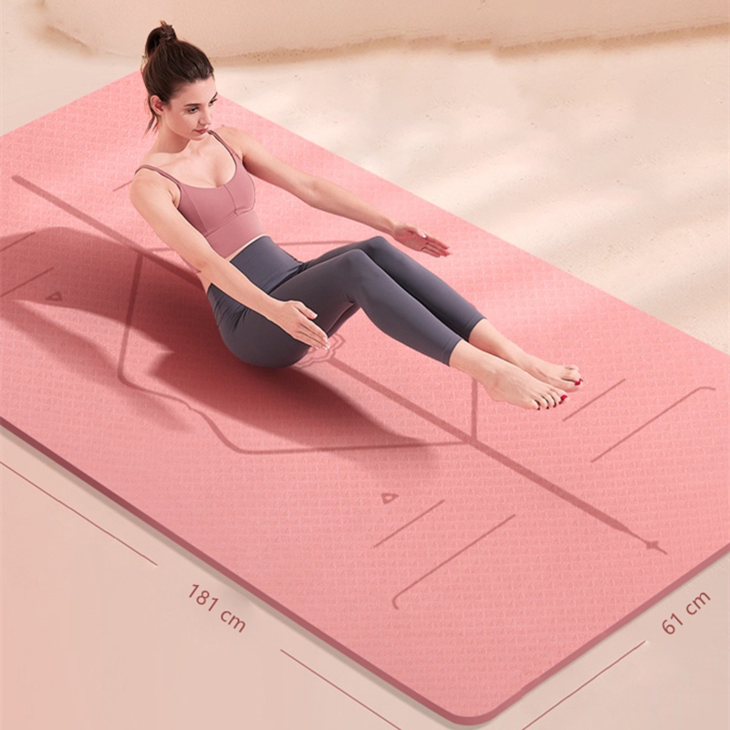 Thảm tập yoga chống trượt thảm tập yoga thảm tâph yoga thảm tập yoga 8mm thảm yoga định tuyến