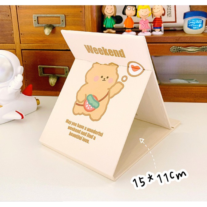 Gương Để Bàn Gấp Gọn Cute
