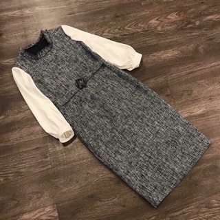 ĐẦM BỐ THUN PHỐI CHIFON
