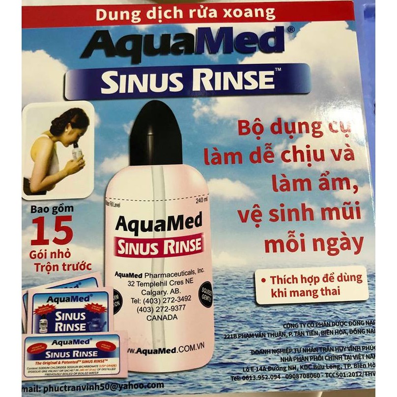 BÌNH RỬA MŨI AQUAMED SINUS RINSE