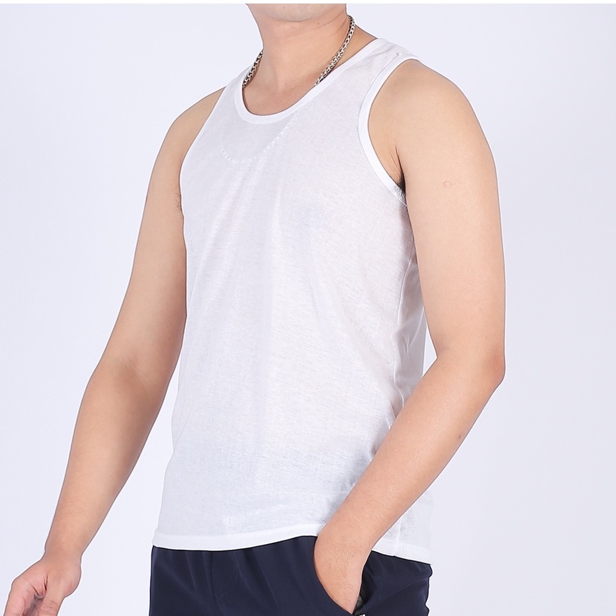 Áo ba lỗ nam cotton BASIC MAN mặc lót trong và tập Gym - A3L 001