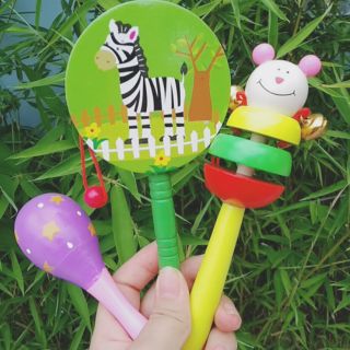 Combo 3 lục lạc gỗ