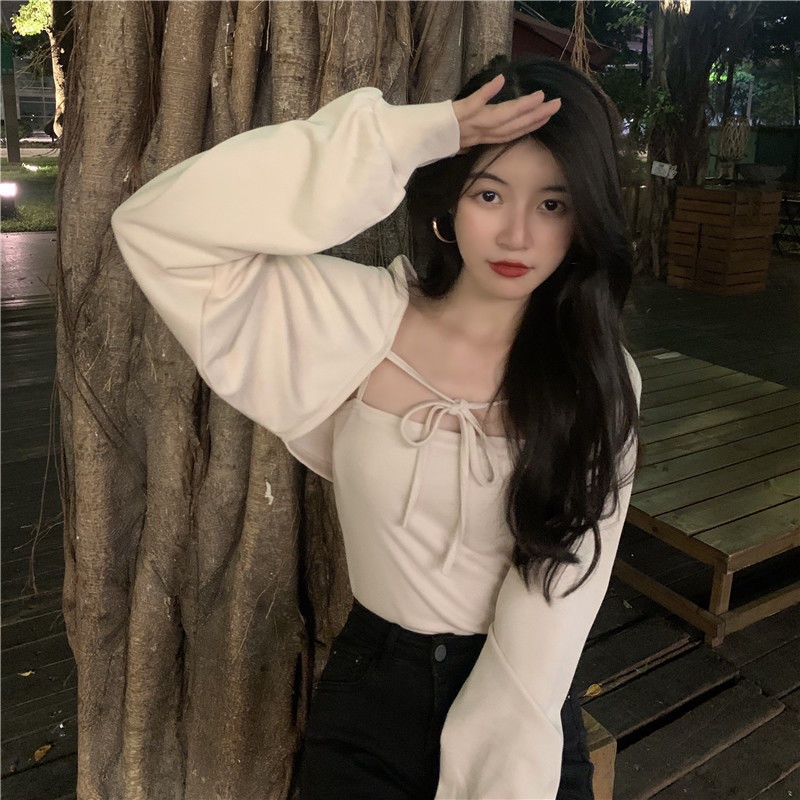 Áo Cardigan Hai Dây Buộc Dây Họa Tiết Sọc Caro Thời Trang 2022 Mới