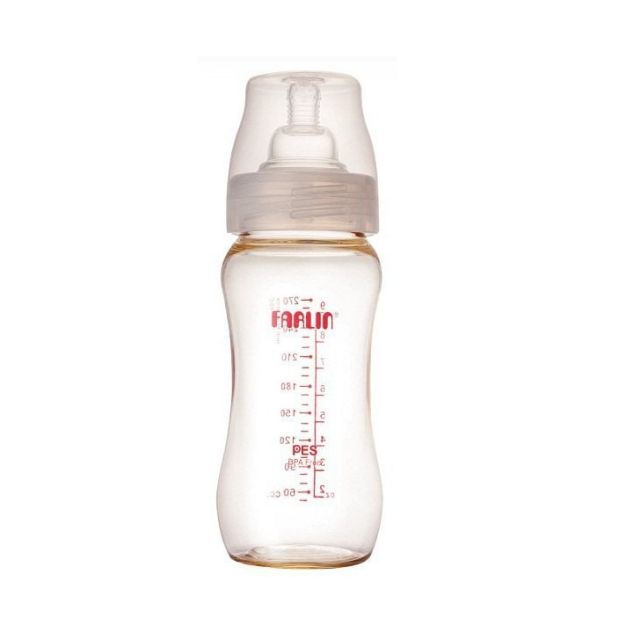 BÌNH SỮA FARLIN 140ML CỔ RỘNG NHỰA PES