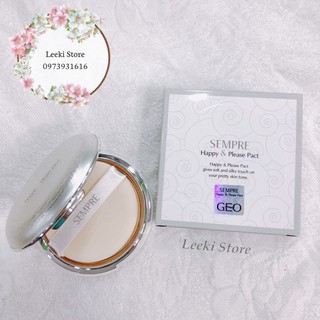 Phấn Phủ Ngọc Trai Siêu Mịn Geo Lamy sempre Happy & Please Pact