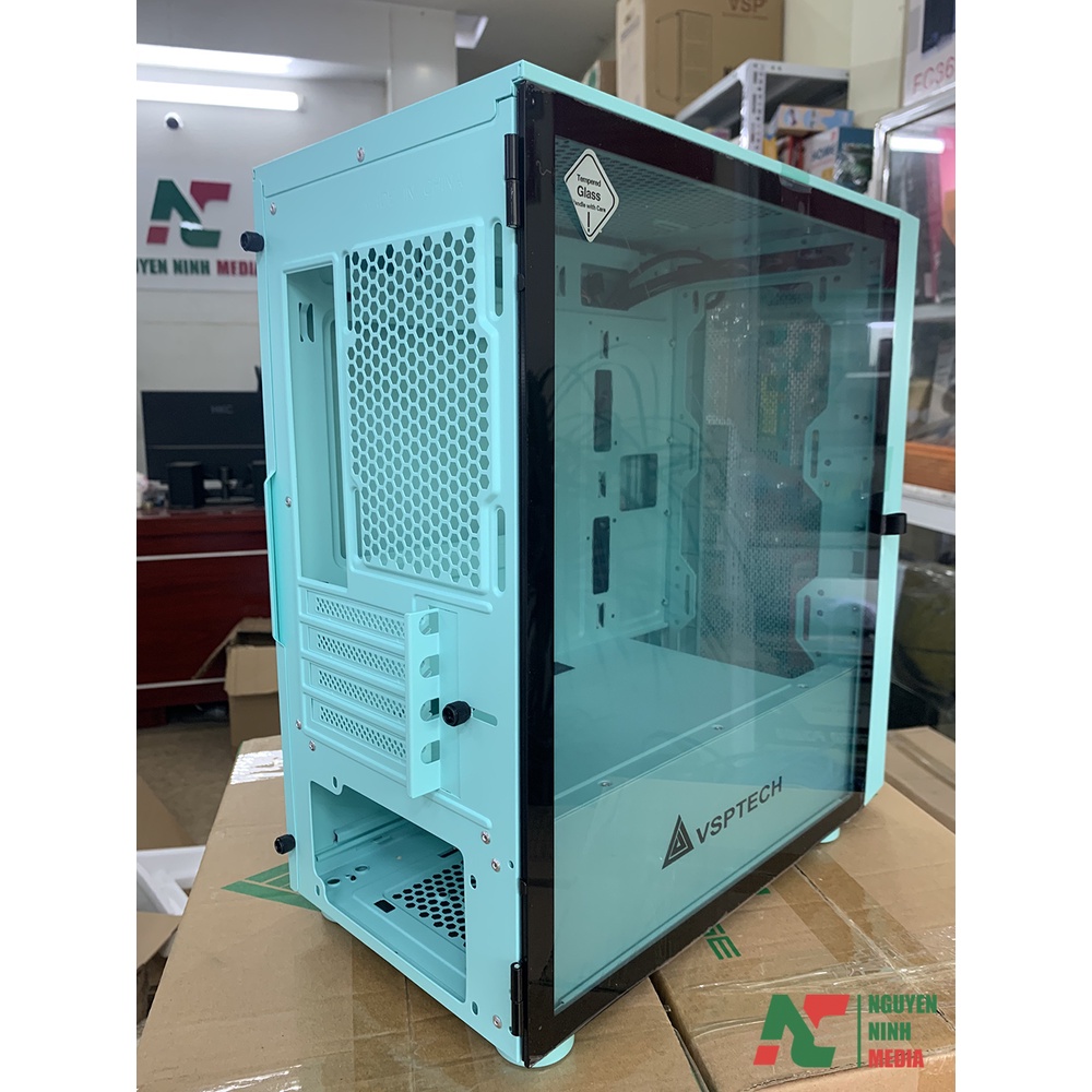 Vỏ Case Gaming VSP KA30 Green (Màu Xanh) - Hàng Chính Hãng