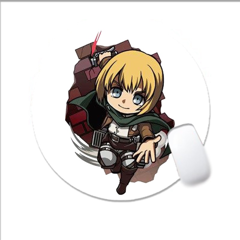 Miếng lót chuột IN HÌNH ATTACK ON TITAN Đại Chiến Titan M1 lót kê chuột anime chibi game xinh xắn