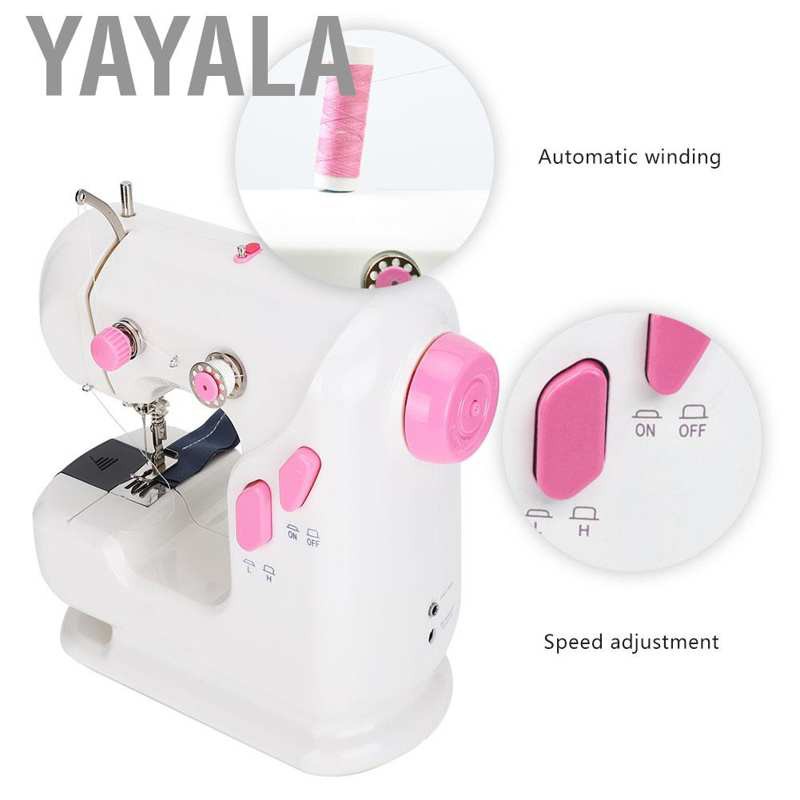 YAYALA Household Sewing Machine Electric Desktop Mini Metal Thick Upgrade US Plug 110-220v