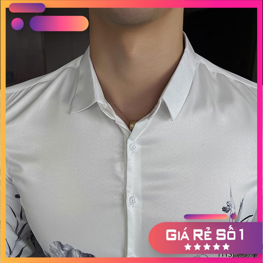 Áo sơ mi TSM Họa Tiết hoa 3D thời thượng mã 105 và 106