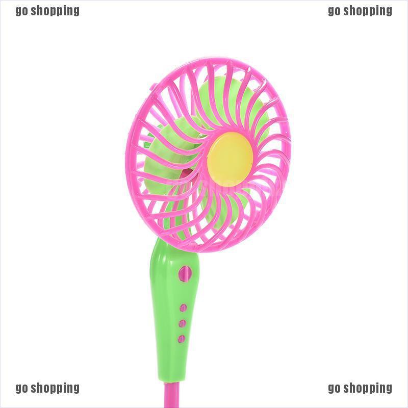 {go shopping}1 X Mini Fan Toys for Barbies Kids Dollhouse Furniture Accessories Color Random