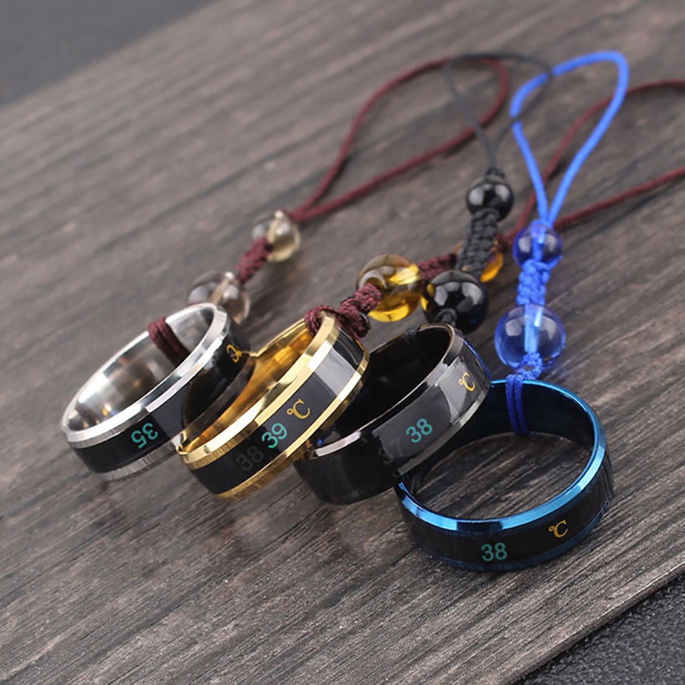 ✅ Dây Buộc Điện Thoại, Usb, Chìa Khóa Có Nhẫn Đeo Tay Thông Minh Cảm Biến Đo Nhiệt Độ