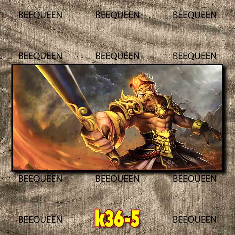 Tranh Tôn Mộ Không Tề Thiên Đại Thánh Khổ 30x60cm