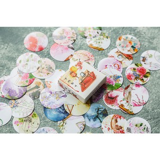 Set 40 chiếc sticker dễ thương trang trí