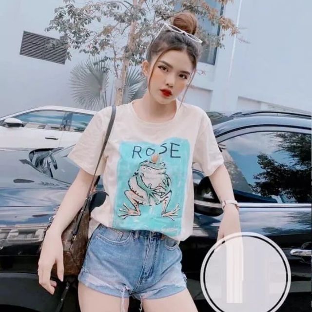 Áo phông họa tiết ếch
