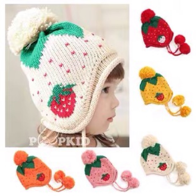 Thanh lý mũ len cho bé mũ len cute mũ đội đầu cho bé mùa đông giữ ấm