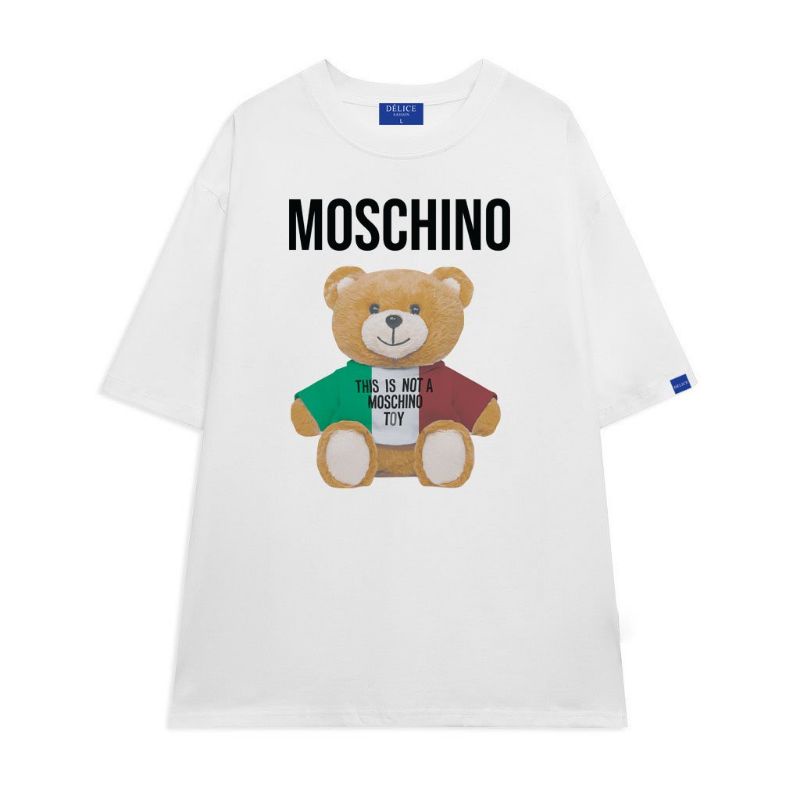Áo thun  CottonFull SizeOversize gấu Moschino