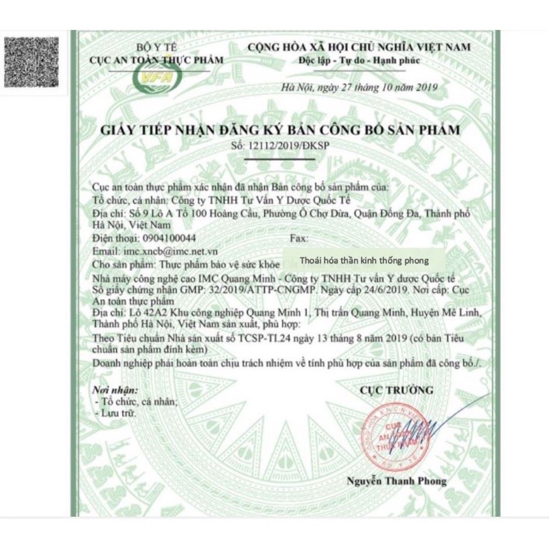 Thoái Hoá Thần Kinh Thống - Tui Hua Shen Jing Tong