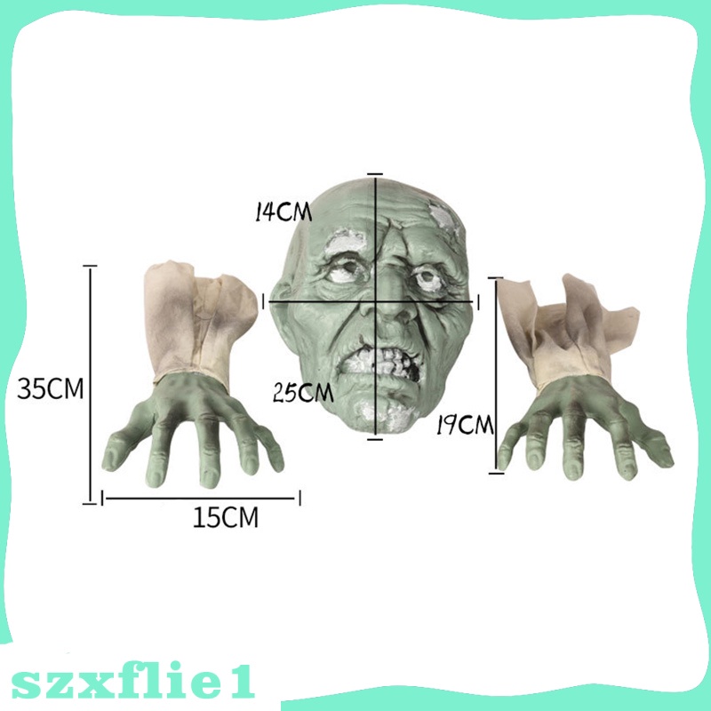 [🔥Hot Sale🔥] Horrible Lawn Zombie Decoration Garden Arms Ornament Realistic Spooky Statue