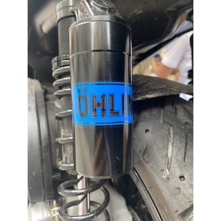 Tem Ohlins Xanh Kéo Lụa - Dán Bình Dầu
