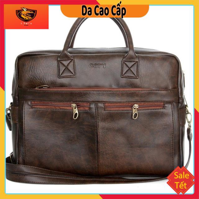 Cặp xách da công sở cao cấp đựng được laptop HQ07 nhiều màu | BigBuy360 - bigbuy360.vn