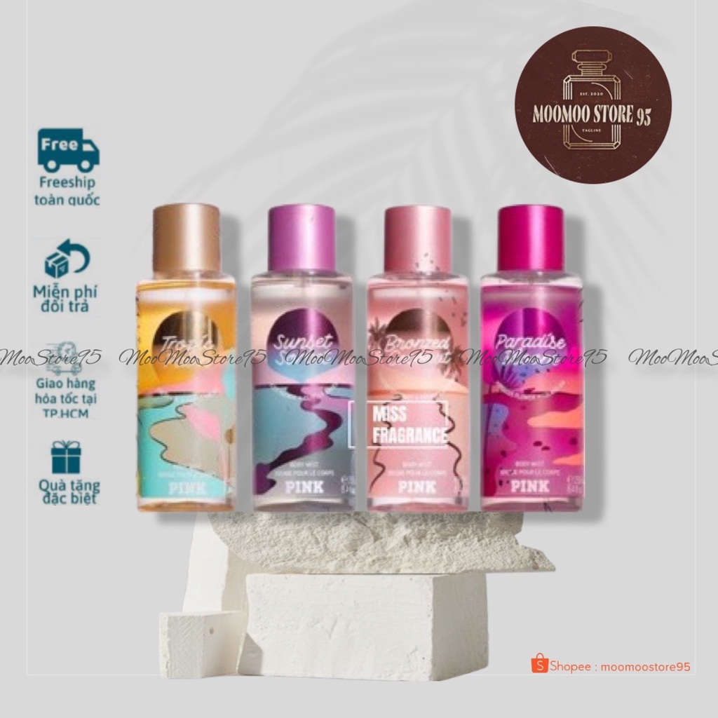 |NEW| [Bill My] Xịt thơm body mist Pink Limited Edition Pink Paradise