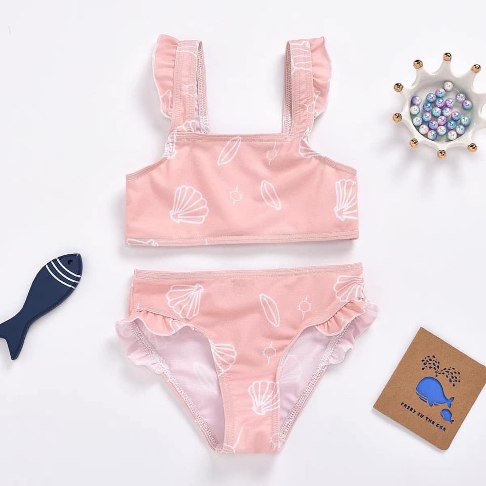 SET 2 BỘ BIKINI ĐI BIỂN CHO BÉ GÁI