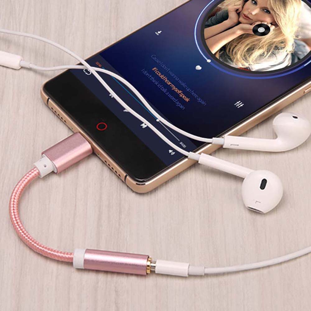 Dây Cáp Chuyển Đổi Âm Thanh Từ Type-C Sang 3.5mm Nhiều Màu Sắc Cho Điện Thoại