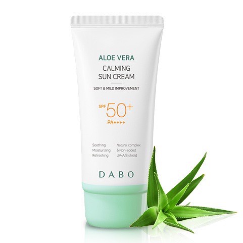 Kem chống nắng Lô Hội nâng tone dưỡng da, DABO Aloe Vera Tone-up Base Sun Cream 70ml hàng chính hãng