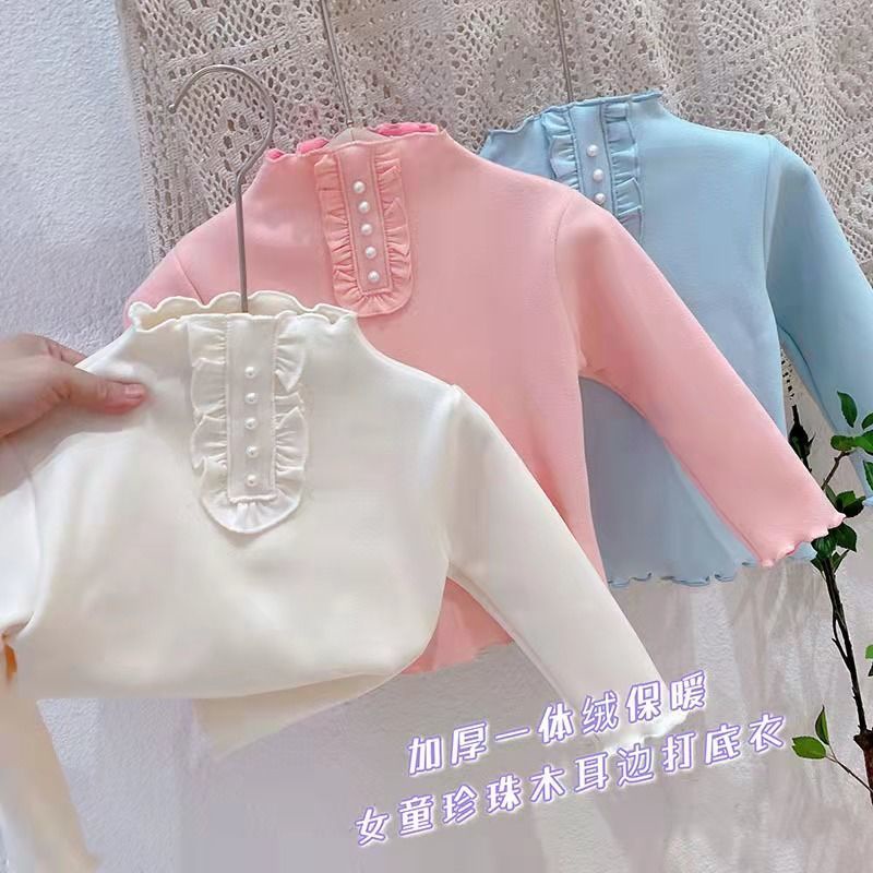 Áo Dệt Kim Cổ Lọ Đính Ngọc Trai Phong Cách Hàn Quốc Cho Nữ