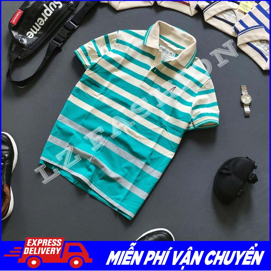 ÁO THUN NAM TRUNG NIÊN SỌC ALPHA CAO CẤP ĐẸP - LZ FASHION - PS060