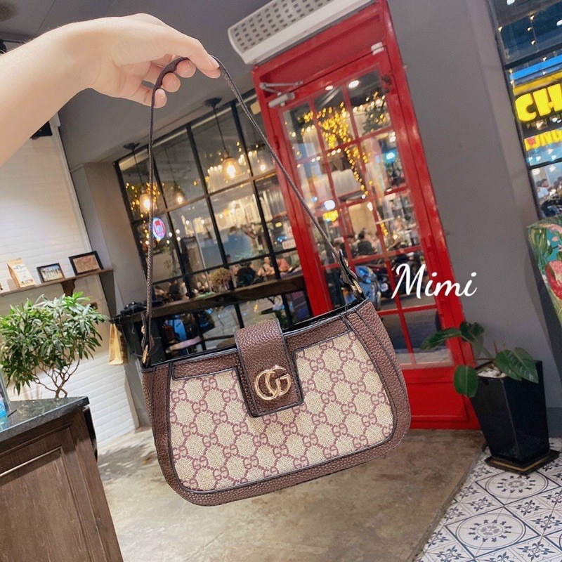 Túi kẹp nách Gucci size 20cm kèm dây đeo đai