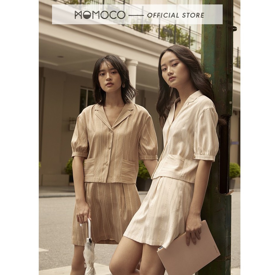 [Mã WABRLOW5 giảm 15% đơn 300K] Chân Váy Xòe Nữ MOMOCO Kiểu Dáng Basic Xếp Li Súp Năng Động