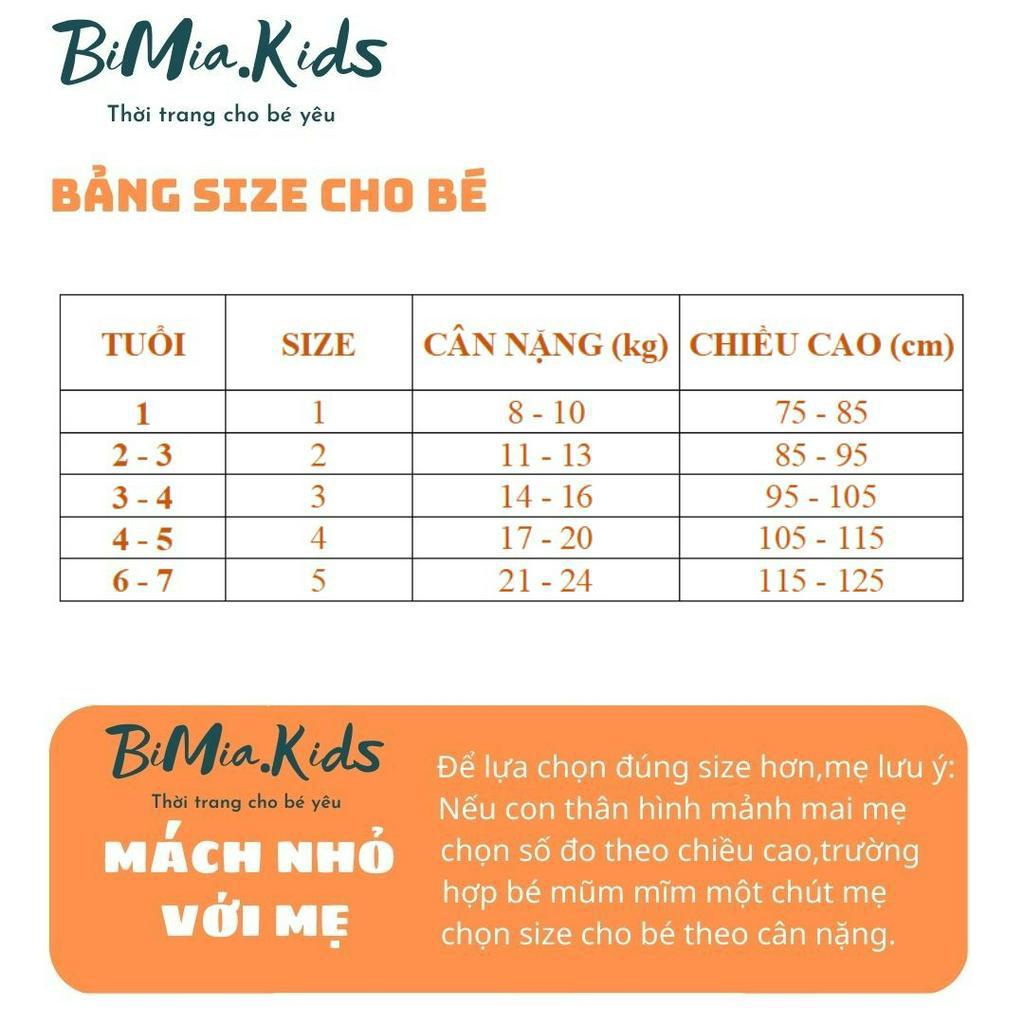 Áo thun trơn cộc tay cho bé trai bé gái BIMIA.KID Cotton 100% thoáng mát chất lượng cao